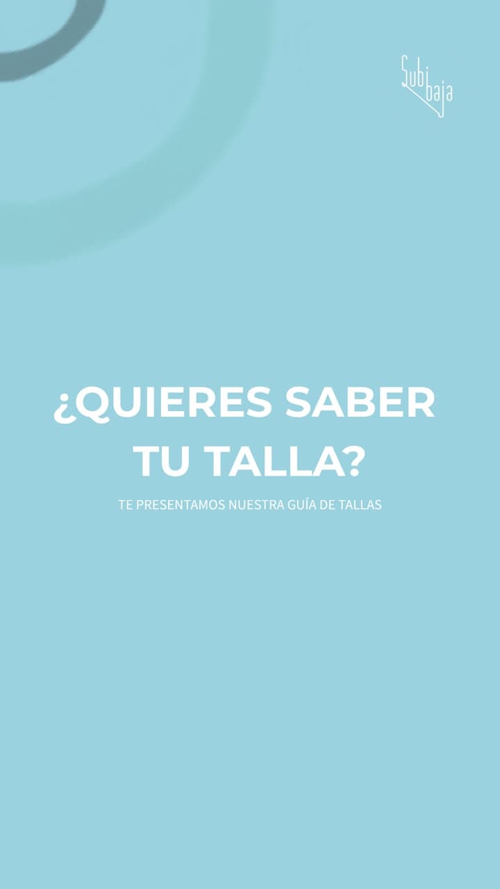 ¿Quieres saber tu talla?